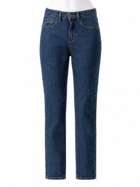 Size 25 Aritzia Denim Forum Women’s High Rise Straight Jeans Blue Slim‎ Denim